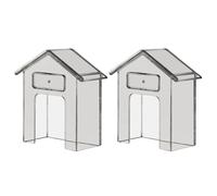 Housse de sonnette en polycarbonate transparent résistant aux intempéries pour sonnette sans fil, 10,4 x 9 x 4,3 cm, 1 pièce