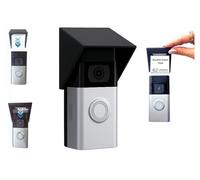Housse de sonnette vidéo contre la pluie et le soleil - Compatible avec Ring Battery Doorbell 3, 3 Plus, 4, et Battery Plus (62 mm de largeur uniquement) - Boîtier de protection étendu résistant aux