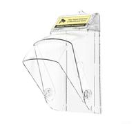 Housse de sonnette vidéo rotative étanche à la pluie et à la neige avec angle réglable à 30 °, bande fluorescente antivol, coque de protection en polycarbonate transparent pour