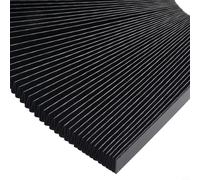 Housse de soufflet flexible en accordéon pour fraiseuse CNC - Housse de protection télescopique pour rail de guidage anti-poussière, longueur extensible de 1,5 m, tissu noir à trois preuves (190 mm)