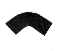 Housse de soufflet flexible en accordéon pour fraiseuse CNC - Housse de protection télescopique pour rail de guidage anti-poussière, longueur extensible de 1,5 m, tissu noir à trois preuves (120 mm)