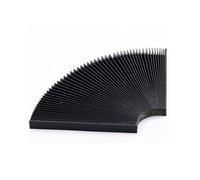 Housse de soufflet flexible en accordéon pour fraiseuse CNC - Largeur de pliage 15 mm, longueur extensible de 0,5 m, housse anti-poussière pour rail en tissu haute résistance, huile (200 mm)