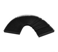 Housse de soufflet flexible en accordéon pour fraiseuses CNC - Tissu triple protection résistant à la poussière et à l'huile - Longueur étendue de 0,5 m (100 mm)