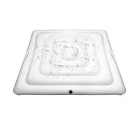 Housse de Spa Gonflable - Couvercle de Spa Carré avec Poignées, Dessus Pliable Anti-Poussière | Housse Isolante Imperméable pour Piscine, Bouclier de Baignoire Imperméable, Protection UV pour l'