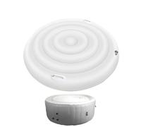 Housse de spa | Imperméable avec double poignées | Couvercle rond pour spa | Pour cour, villa, auberge, arrière-cour, propriétaires professionnels et amateurs