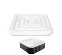 Housse de spa | Protection coupe-vent et imperméable pour éviter les feuilles | Auvent rond carré pour | Pour cour, villa, auberge, arrière-cour, propriétaires professionnels, amateurs