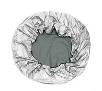 Housse de spa ronde d'extérieur avec auvent et coque en tissu Oxford conçue pour un minimum de battement et une rétention maximale de la couverture