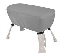 Housse de station de bain surélevée pour animaux de compagnie, imperméable avec boucles et ourlet élastique pour un ajustement sûr (gris)