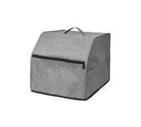 Housse de surjeteuse pratique avec rangement pour la gestion de la poussière et des outils (gris)