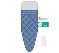 Housse de Table à Repasser 3 Couches Comfort de LaundrySpecialist - Taille S/M Universal Max 32x112 cm - Disponible en Trois Tailles - Fabriquée en 100% Coton avec Une épaisse Couche de Molleton