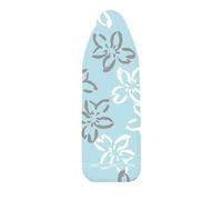 Housse de table à repasser Comfort - modèle moyen flower - Longueur 125 cm x 40 cm - Bleu