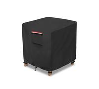 Housse de table d'appoint carrée en osier pour patio, imperméable, adaptée aux tables d'appoint de 3 pièces en osier pour patio et bistrot, 56 x