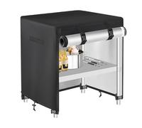Housse de table de barbecue, bâche de table de pique-nique, protection imperméable en tissu Oxford avec fermeture éclair, pour jardin, cuisine, terrasse
