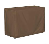 Housse de table de barbecue d'extérieur imperméable avec cordon de serrage résistant au vent pour table de salle à manger roulante PC3404S facile à ranger et à utiliser (café)