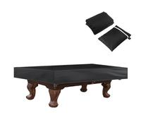 Housse De Table De Billard, Housse De Table De Billard, Tissu Oxford 210D, Avec Revêtement PU Argenté, Imperméable Et Anti-poussière, Parfaite For Les Tables De Billard Et Les Clubs De Billard(Black,2