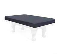 Housse de table de billard imperméable et résistante avec cordon de serrage élastique et tissu en polyester robuste pour une protection durable en extérieur (noir, 2,1 m)
