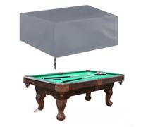 Housse de table de billard pour tables de billard de 2,1 m/2,4 m/2,7 m - Housse anti-poussière en tissu Oxford imperméable, résistant aux UV et coupe-vent avec boucles réglables et cordons de serrage