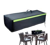 Housse de table de brasero - Protection haute visibilité avec bandes lumineuses, housse rectangulaire pour table de feu - pour jardin, jardin, ferme, allée, patio, pelouse, cour, balcon