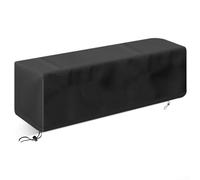Housse de table de feu rectangulaire d'extérieur avec sangles coupe-vent de | Oxford 600D haute densité, matériau résistant aux déchirures, résiste à l'exposition au soleil, longue durée de vie