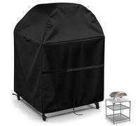 Housse de table de four à pizza d'extérieur pour four Ooni et table moyenne - Imperméable - Pour grill et four à pizza (housse uniquement) - 83 x 63 x 127 cm (L x l x H) - Noir