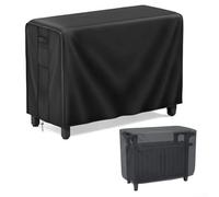 Housse de table de four à pizza en polyester imperméable avec cordon de serrage et sangles à clic, convient aux tables de salle à manger mobiles, résistante aux UV et ventilée