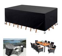 Housse De Table De Jardin 230x105x75cm Bache Jardin,Bache Table Exterieur,Housse Salon De Jardin,420d Oxford Tissu Housse Table De Jardin Protection Pour Tous Les Temps Meubles En Rotin Extérieur