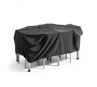 Housse de table de jardin noire 170 x 110 cm - Oviala