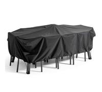 Housse de table de jardin noire 240 x 130 cm - Oviala