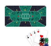 Housse de table de jeu, Housse de table de poker,Tapis de poker Texas Hold'em 120x60 cm | Couvre-tables pour cartes antidérapantes pour fêtes de , collectes de fonds, rassemblements, soirées à thème