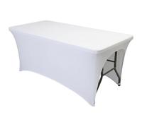 Housse de table de massage, housse lit spa en cuir PU essuyable, imperméable pour les cils et le visage, convient aux tables standard 1, 8 m (182, 9 x 76, 2 x 76, 2 cm), blanc