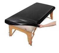 Housse de table de massage - Protection en cuir PU | 195 × 90 × 18 cm Tapis de rechange ajusté | Résistant pour salon de beauté, spa, clinique professionnelle, thérapie à domicile, entraînement
