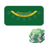 Housse de table de poker, nappe de poker - Tapis de Texas Holdem 120x60cm