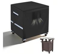 Housse de Table de préparation de Chariot de Barbecue d'extérieur 600D pour Table d'extérieur Portable Keter Unity de 76,2 cm avec Armoire de Rangement, imperméable et résistante aux UV, Housse de