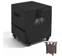 Housse de Table de préparation de Chariot de Barbecue d'extérieur 600D pour Table d'extérieur Portable Keter Unity de 76,2 cm avec Armoire de Rangement, imperméable et résistante aux UV, Housse de