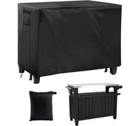 Housse de Table d'extérieur de 137,2 cm pour Armoire de Rangement Portable Keter Unity XL, imperméable, Robuste, pour Barbecue (Noir)
