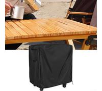 Housse de table d'extérieur pour chariot de salle à manger Royal Gourmet à double étagère, matériau imperméable et résistant aux UV avec sangles coupe-vent sécurisées et aérations en maille (88,9 x 61