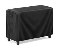 Housse de table d'extérieur pour four à pizza - Polyester imperméable, 132 x 132 x 55 cm, résistante aux UV et à la rouille, ventilée avec cordon de serrage et sangles à clic