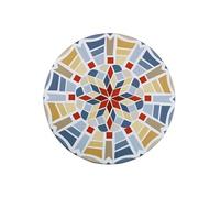 Housse de table élastique mosaïque bleu, vert et rouge - Taille XL Bleu