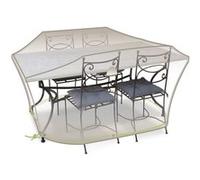 Housse de table et chaises rectangulaire Jardiline cls01 Gris G