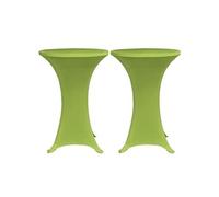Vidaxl Housse De Table Extensible 2 Pcs 60 Cm Verte