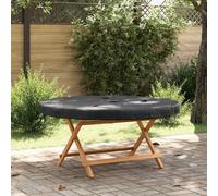 vidaXL Housse de Meuble d'extérieur Ronde 142 x 10 cm Noire en Tissu Oxford 210D, étanche et résistant aux UV. Parfaite pour Le Jardin et la terrasse, Super Efficace pour protéger au Printemps et en