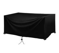 Housse de table extra large imperméable pour patio 385 x 210 x 95 cm Heavy Duty All Weather Outdoor Furniture Protection UV Resistant Oxford Fabric Garden Table Shield