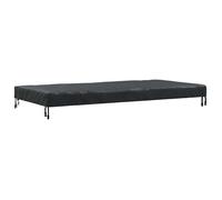 vidaXL Housse pour mobilier d'extérieur Housse de table uni en tissu Noir 222 x 102 x 15 cm