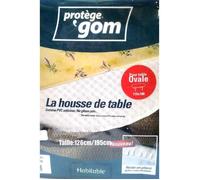 Housse de table ovale Gom - Protège et décore - 1m25 x 1m95 - Lavable