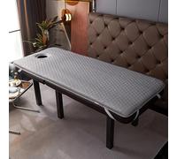 Housse de table pliable avec trou pour le visage - Coussin de lit portable en peluche pour esthéticiennes - Surmatelas de lit doux avec sangles - 80 x 190 cm Lash Tech Essential