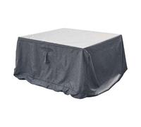 Housse De Table Rectangulaire M - 225 X 125 X 80 Cm - Gris Foncé Gris