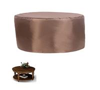 Housse de table ronde d'extérieur 114 x 71 cm, imperméable, résistante aux UV, pour meubles de jardin, protection robuste pour tables de patio, résistante aux intempéries, pour toutes les saisons