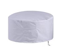 Housse de table ronde imperméable 420D 190 x 71 cm ty coupe-vent résistante aux UV et aux déchirures pour meubles de circuit