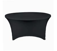 Housse de table ronde noire - WERKA PRO
