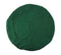 Housse de table ronde réglable pour tables de 91,4 à 122 cm, tapis de jeu en feutre de cachemire avec bord élastique, protection imperméable pour meubles d'extérieur en rouge, vert, noir, bleu (vert)